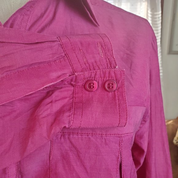 Anna And Frank Plum Color Petite Medium Blouse - Picture 4 of 5